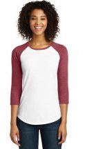 District® Women's Fitted Very Important Tee® 3/4-Sleeve Raglan